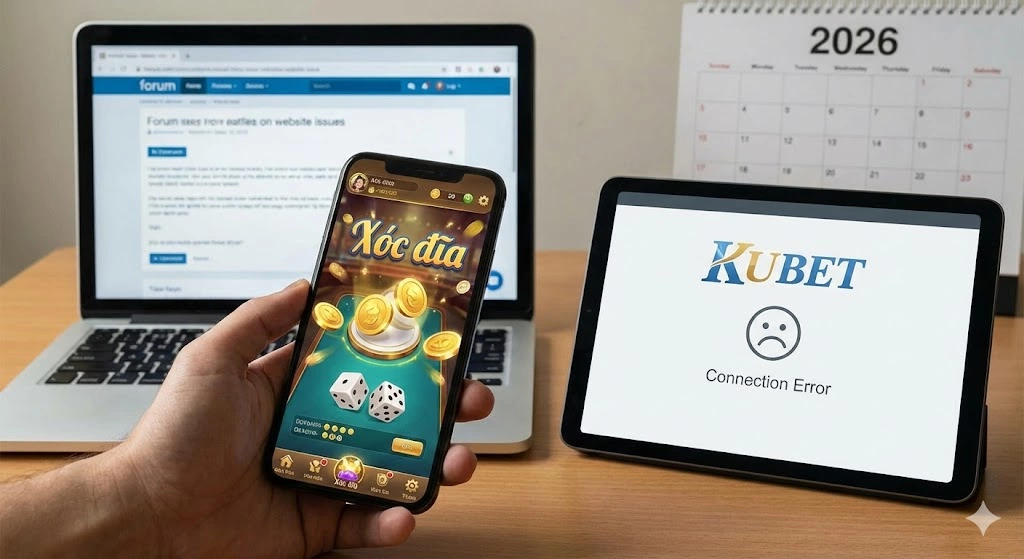 Xóc đĩa đổi thưởng online 2026 và cách xử lý khi Trang KUBET bị sập